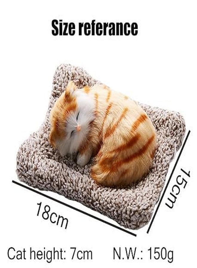 توب هافين لعبة قطة نائمة لطيفة من توبهافن مع صوت مواء، هدية للأطفال، إكسسوارات ألعاب للوحة القيادة في السيارة (3 ألوان) - Image 2